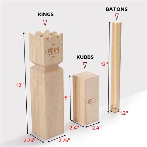 dimensions of kubb pieces